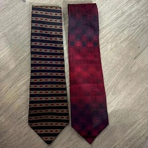 Bill Blass 100% Silk Men’s Ties. Made in Korea. Made in Costa Rica